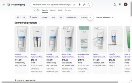 ANUA 8 Hyaluronic Acid + Squalane Moisturizing Cleanser