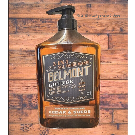 Belmont Lounge Men's 3-in-1 Hair, Body & Face Body Wash 946ml