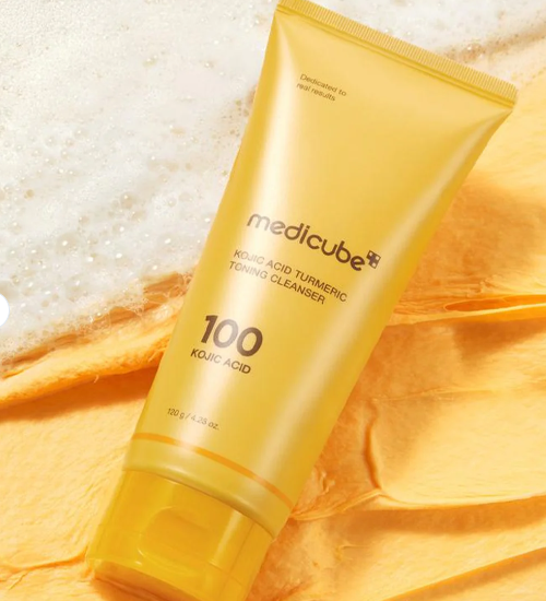 Medicube Kojic Acid Turmeric Toning Cleanser tube
